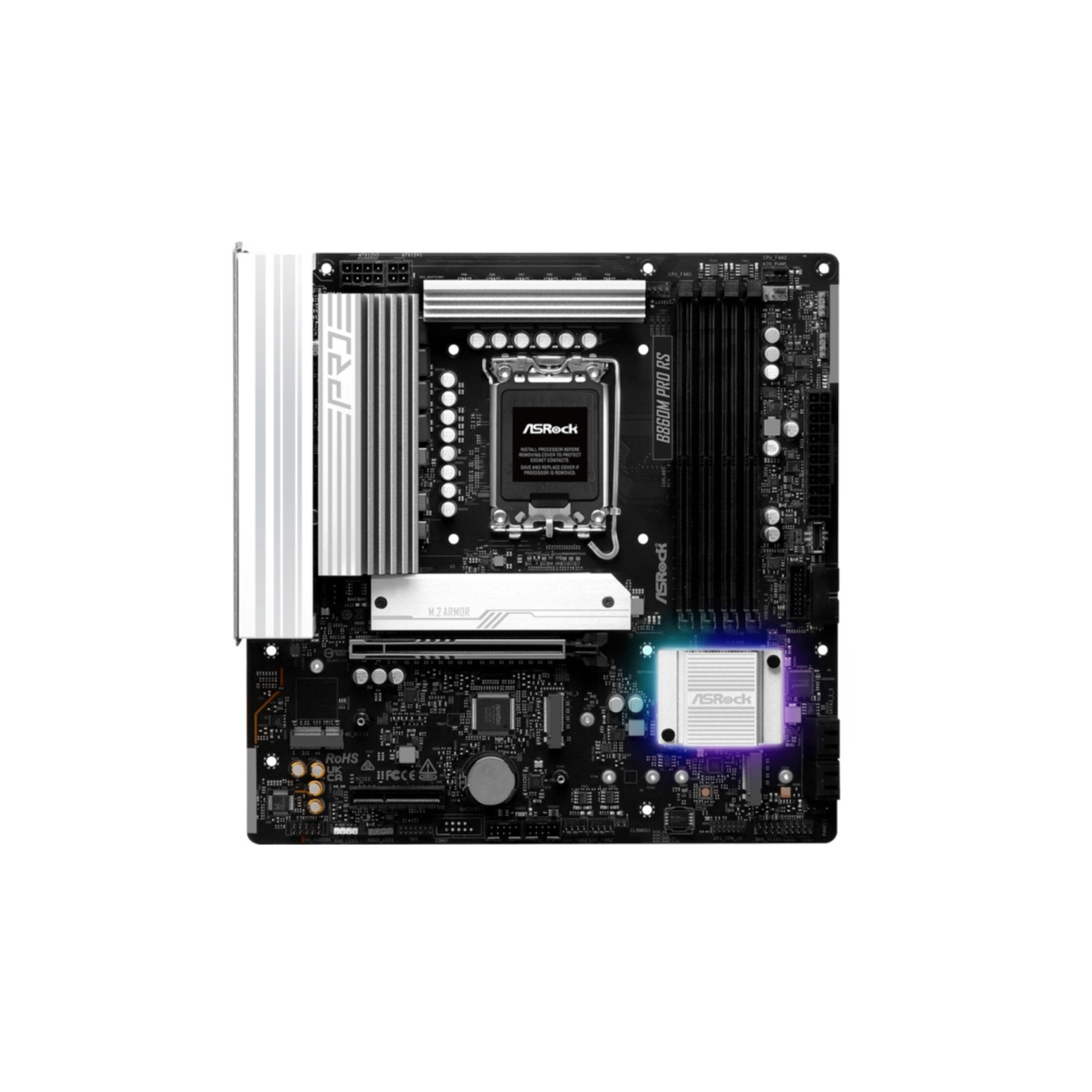 ASRock B860M Pro RS - B860M - Micro-ATX, 10+1+1 Power Design, Hi-Density CPU Power, Dr.MOS — Buy in Cyprus with Fast Delivery
