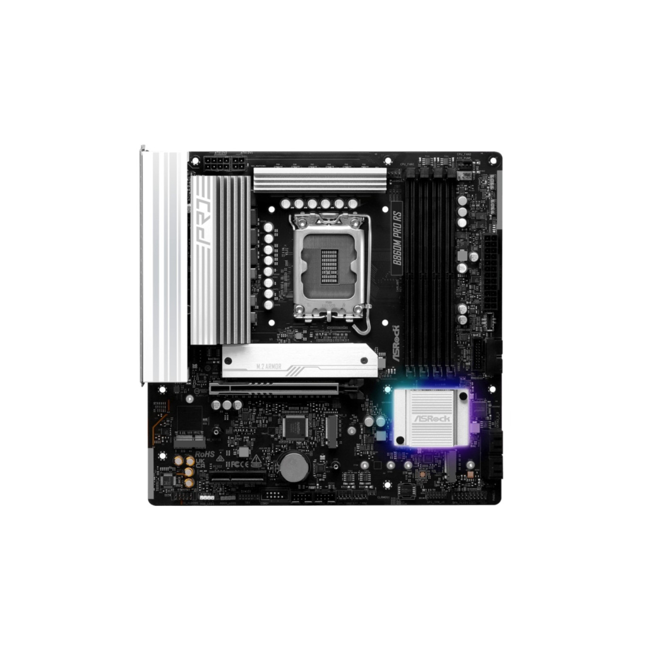 ASRock B860M Pro RS - B860M - Micro-ATX, 10+1+1 Power Design, Hi-Density CPU Power, Dr.MOS — Buy in Cyprus with Fast Delivery