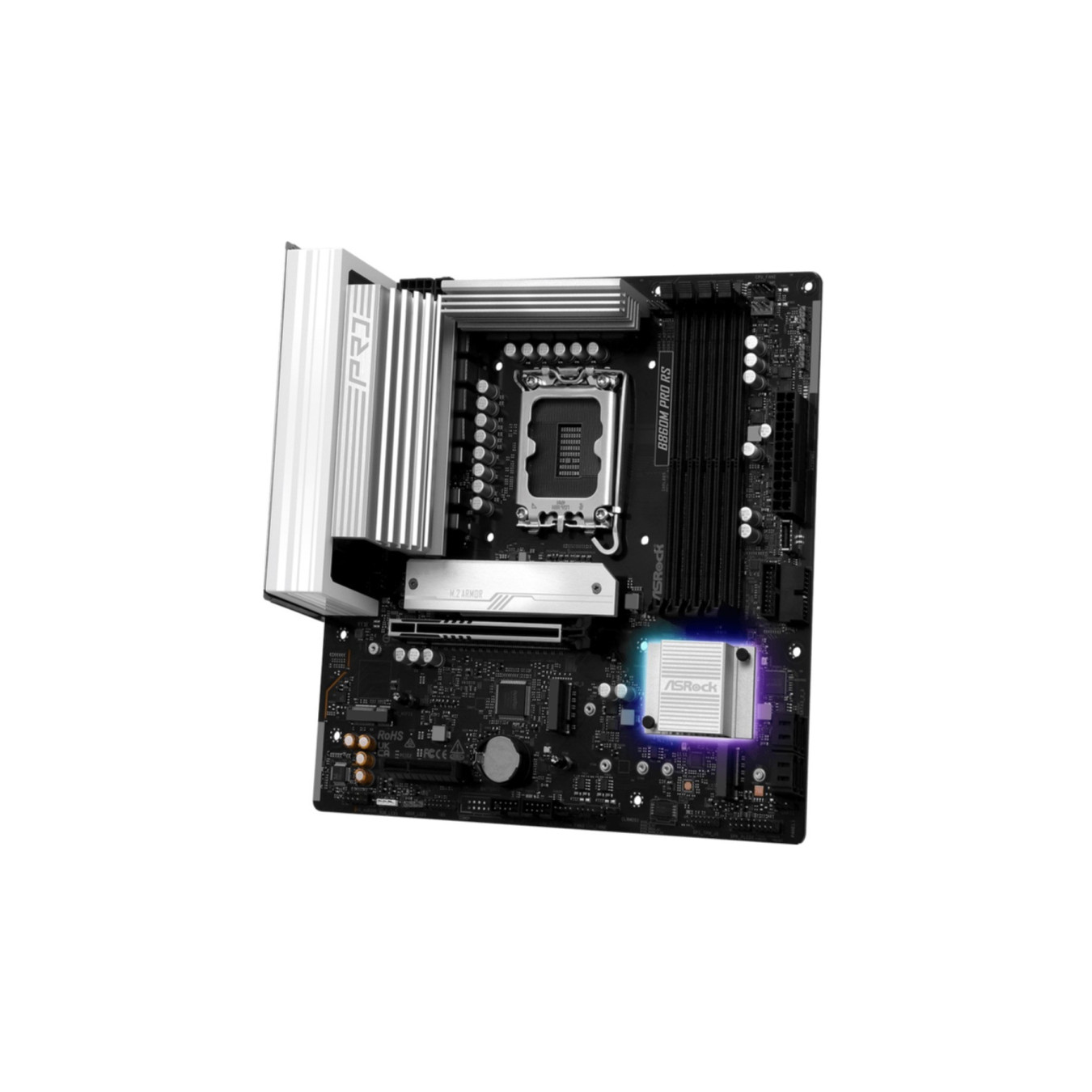 ASRock B860M Pro RS - B860M - Micro-ATX, 10+1+1 Power Design, Hi-Density CPU Power, Dr.MOS — Buy in Cyprus with Fast Delivery