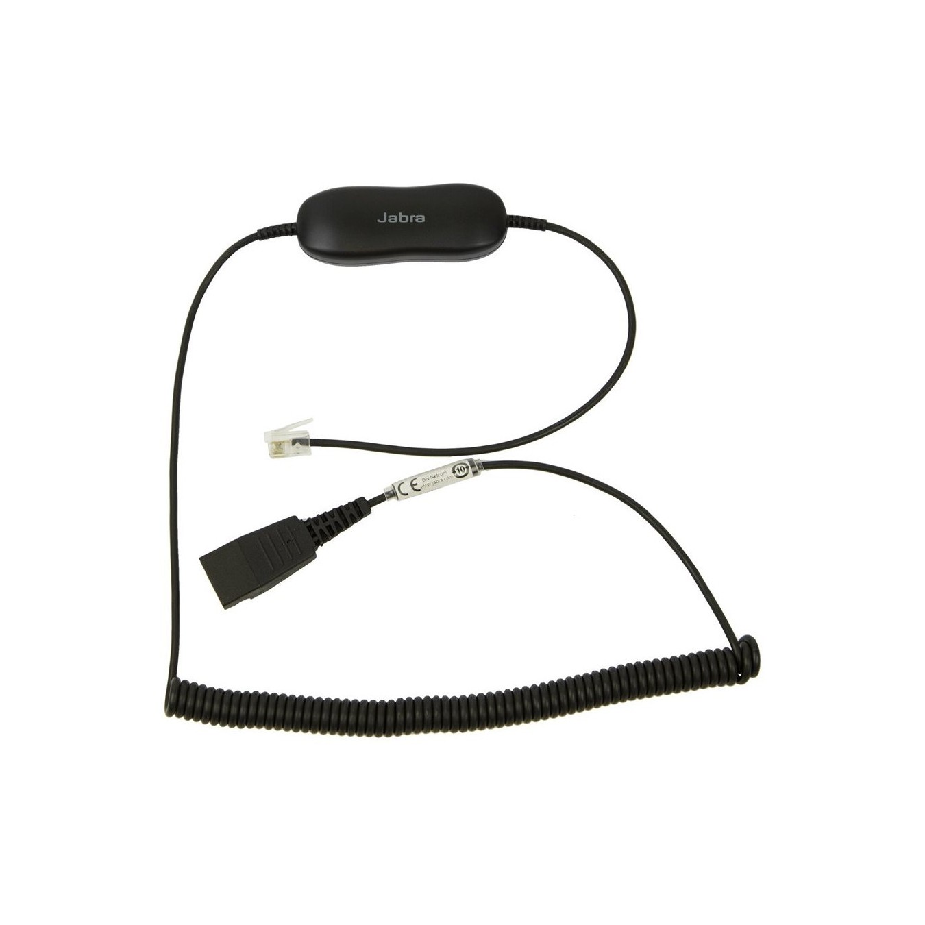 Jabra GN 1216 SmartCord QD to RJ9 Spiral Cable - GN 1216 - Quick Disconnect, RJ9 spiral — Buy in Cyprus with Fast Delivery