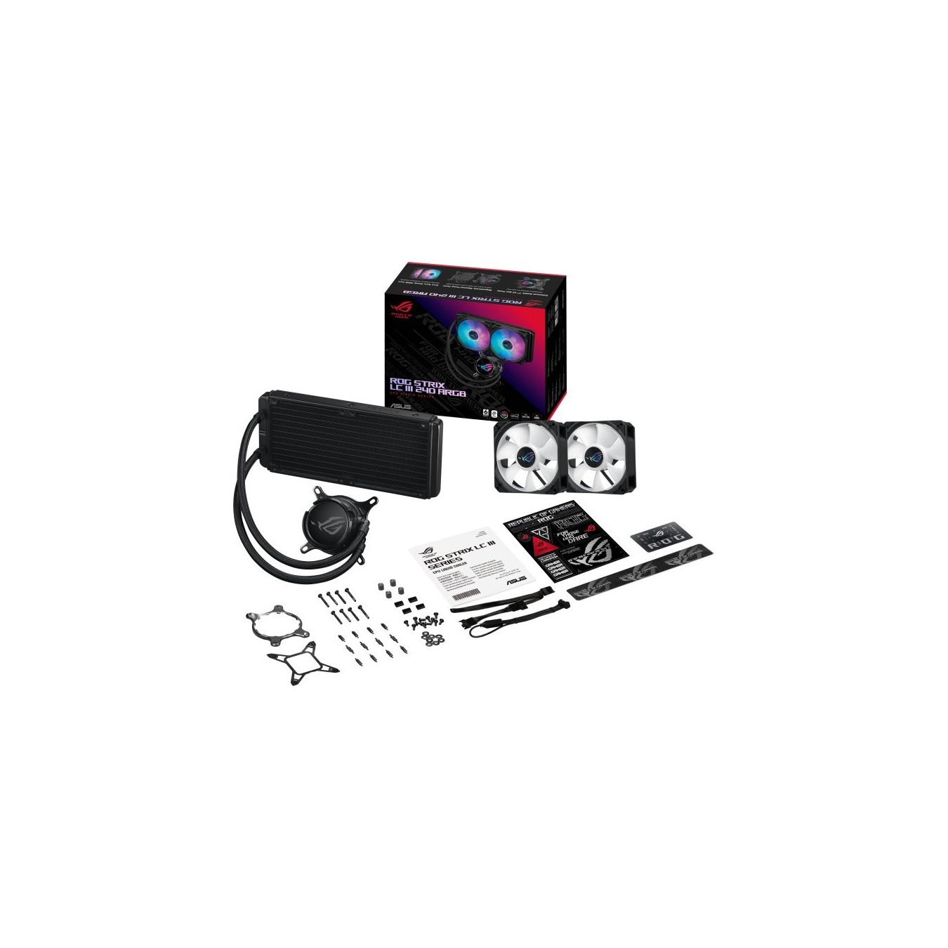 ASUS ROG Strix LC III 240 ARGB - LC III 240 ARGB - ARGB lighting, 240mm radiator, 2x120mm fans