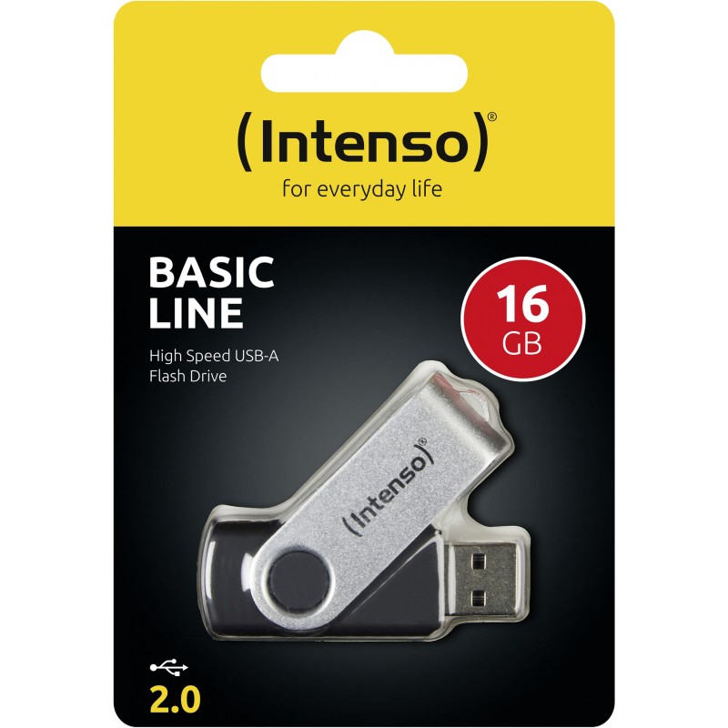 Buy Intenso Basic Line USB Stick 16GB - USB 2.0 Flash Drive in Cyprus, Nicosia, Limassol, Larnaka, Pafos