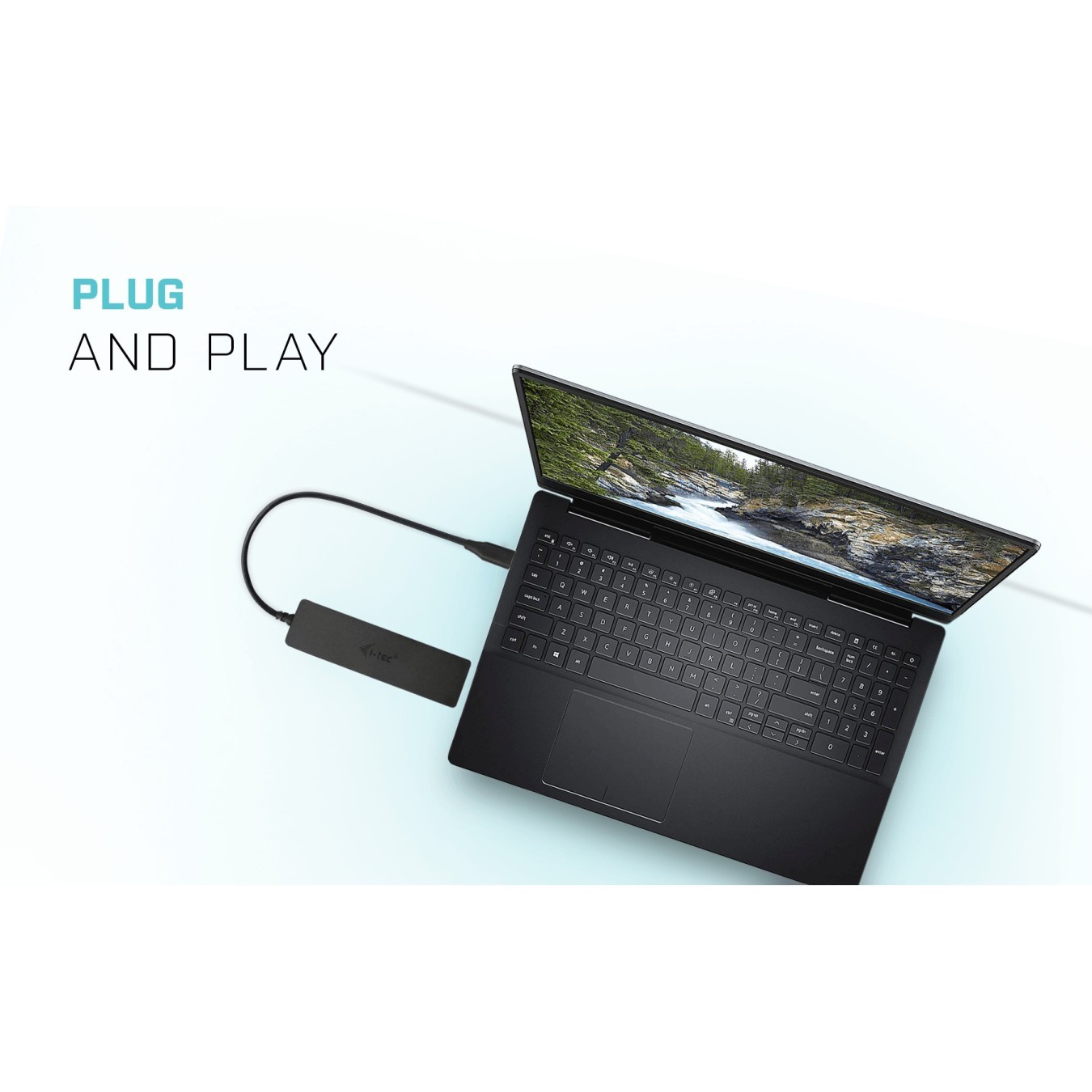 D I-TEC USB-C Slim 4-Port Hub - USB-C Host, 4x USB-A Ports, Compact — Buy in Cyprus with Fast Delivery