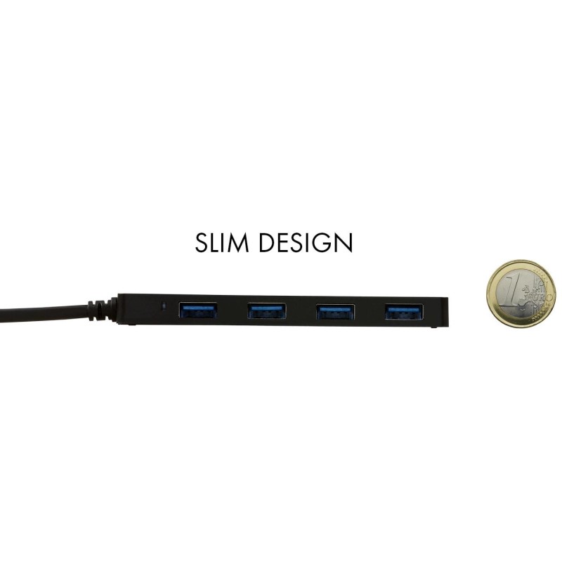 Buy D I-TEC USB-C Slim 4-Port Hub - USB-C Host, 4x USB-A Ports, Compact in Cyprus, Nicosia, Limassol, Larnaka, Pafos