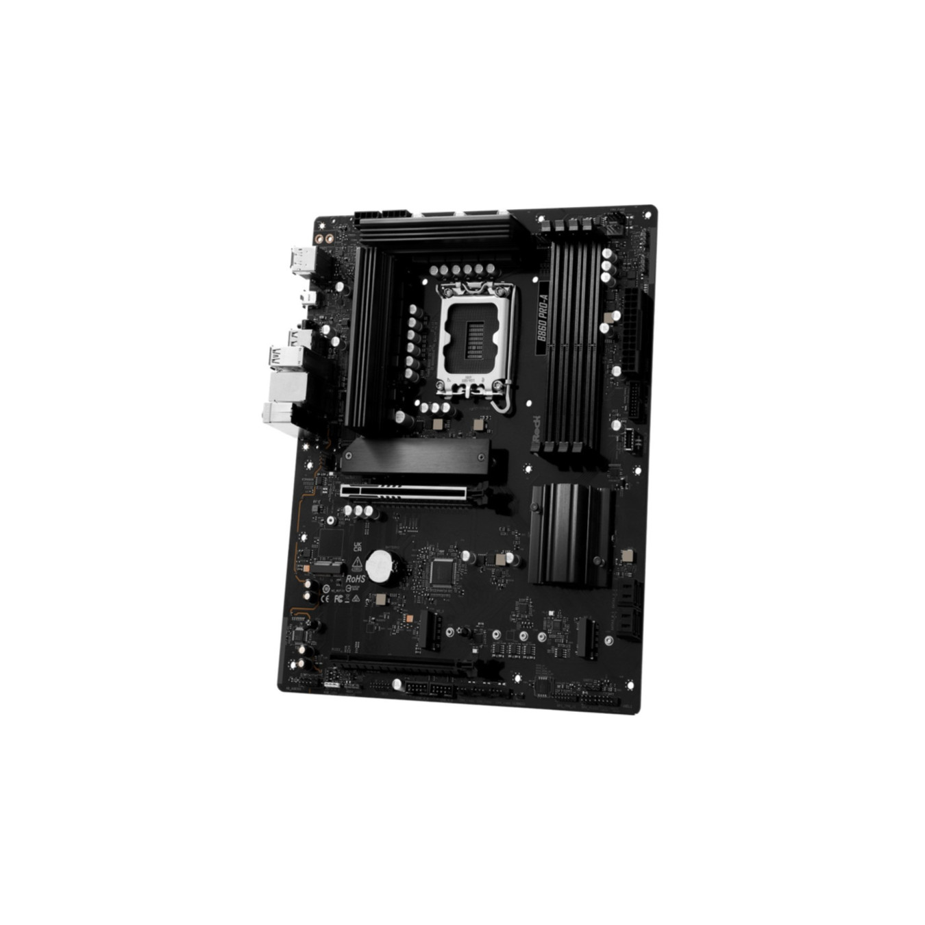 ASRock B860 Pro-A - B860 ATX Motherboard (LGA1851) - DDR5, 4x DIMM, 256GB, PCIe 4.0, 2.5Gb LAN, RGB