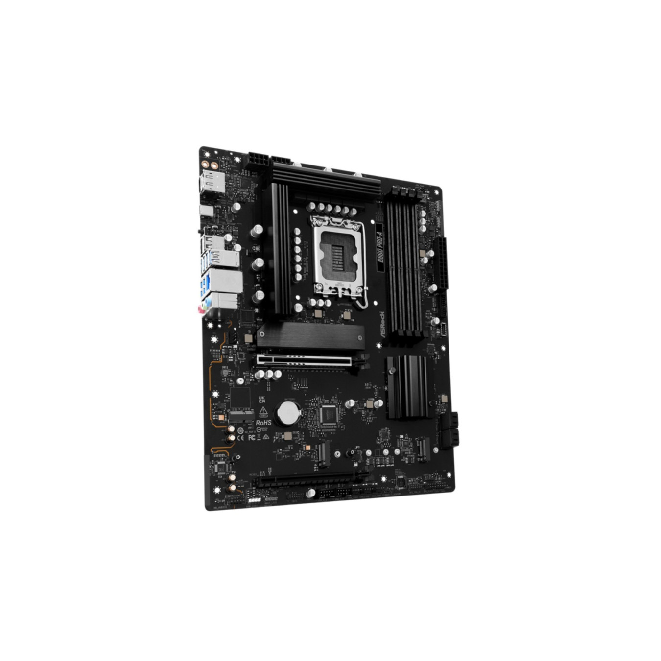 ASRock B860 Pro-A - B860 ATX Motherboard (LGA1851) - DDR5, 4x DIMM, 256GB, PCIe 4.0, 2.5Gb LAN, RGB