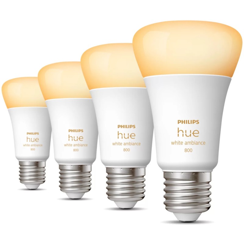 Buy Philips Hue White Ambiance E27 Quadruple Pack - 4x570 lm, 2700-6500K, Zigbee... in Cyprus, Nicosia, Limassol, Larnaka, Pafos