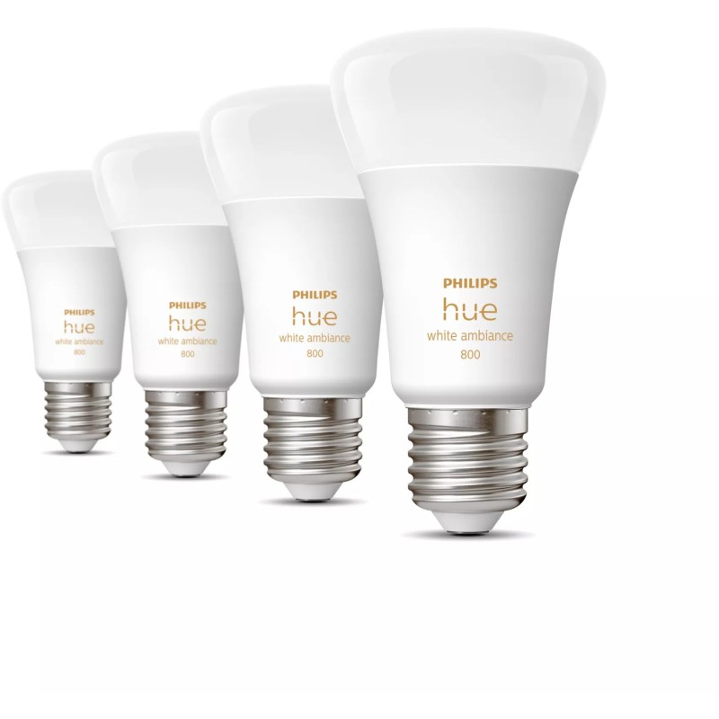 Buy Philips Hue White Ambiance E27 Quadruple Pack - 4x570 lm, 2700-6500K, Zigbee... in Cyprus, Nicosia, Limassol, Larnaka, Pafos