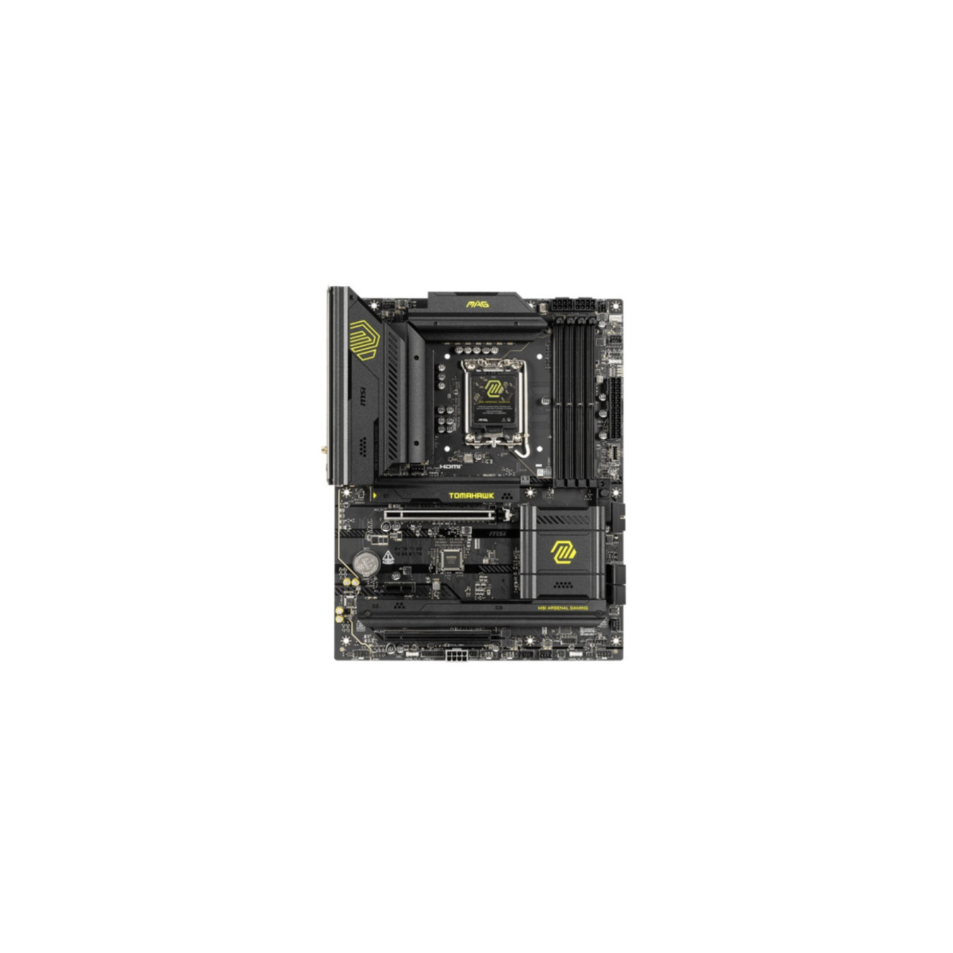 MSI MAG B860 TOMAHAWK WIFI - LGA1851 ATX Motherboard - DDR5 up to 256GB, 3x M.2, 5Gb LAN, RGB, Black