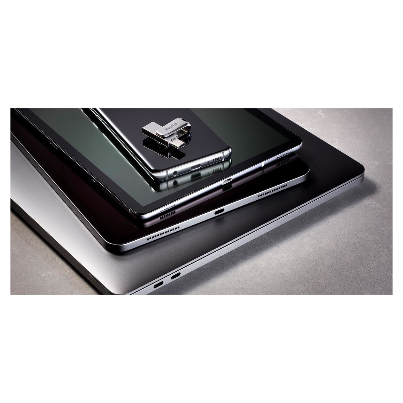 STICK 1TB USB 3.1 SanDisk Ultra Dual Drive Luxe Type-C - Silver — Buy in Cyprus with Fast Delivery