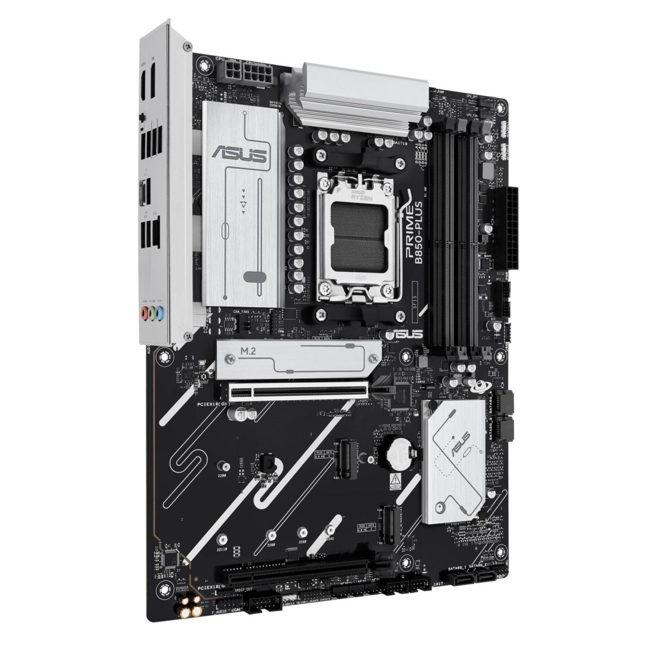 ASUS PRIME B850-PLUS CSM (AM5) - ATX DDR5 Motherboard, 4x DIMM 256GB, 3x M.2, 2.5Gb LAN, RGB, Black