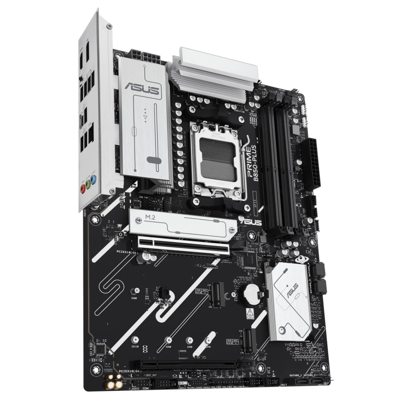 ASUS PRIME B850-PLUS CSM (AM5) - ATX DDR5 Motherboard, 4x DIMM 256GB, 3x M.2, 2.5Gb LAN, RGB, Black