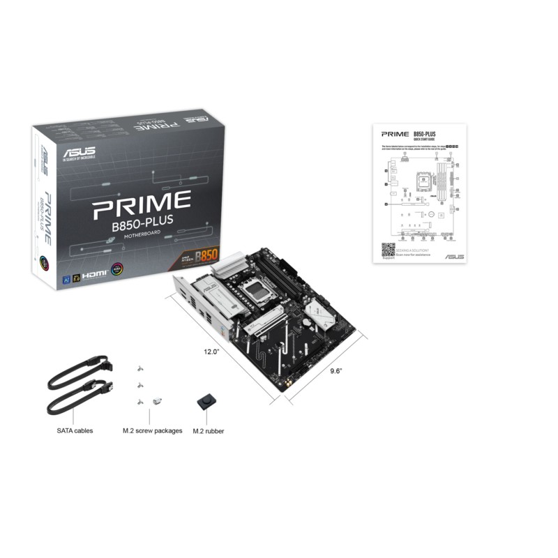 Buy ASUS PRIME B850-PLUS CSM (AM5) - ATX DDR5 Motherboard, 4x DIMM 256GB, 3x M.2... in Cyprus, Nicosia, Limassol, Larnaka, Pafos