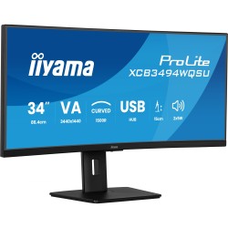 Buy IIYAMA 86.7cm (34') XCB3494WQSU-B1 - 34'' Curved 21:9 IPS Monitor with 2x HD... in Cyprus, Nicosia, Limassol, Larnaka, Pafos