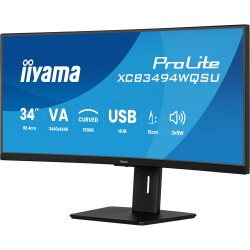 Buy IIYAMA 86.7cm (34') XCB3494WQSU-B1 - 34'' Curved 21:9 IPS Monitor with 2x HD... in Cyprus, Nicosia, Limassol, Larnaka, Pafos