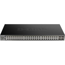 Buy 48+4P D-Link DGS-1250-52X - 48x1G RJ45 + 4xSFP+ uplinks, rackmount, web-managed in Cyprus, Nicosia, Limassol, Larnaka, Pafos