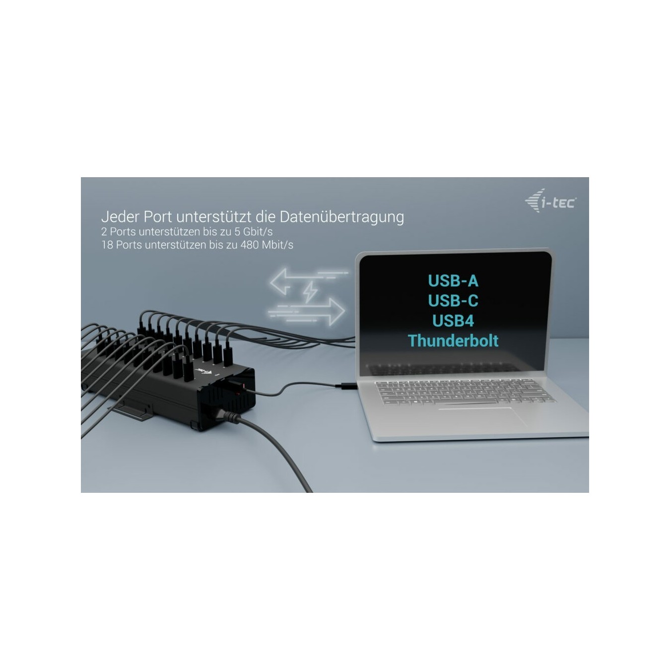 D I-TEC CHARGING HUB 20X USB-C - Multi-Port Desktop — Buy in Cyprus with Fast Delivery