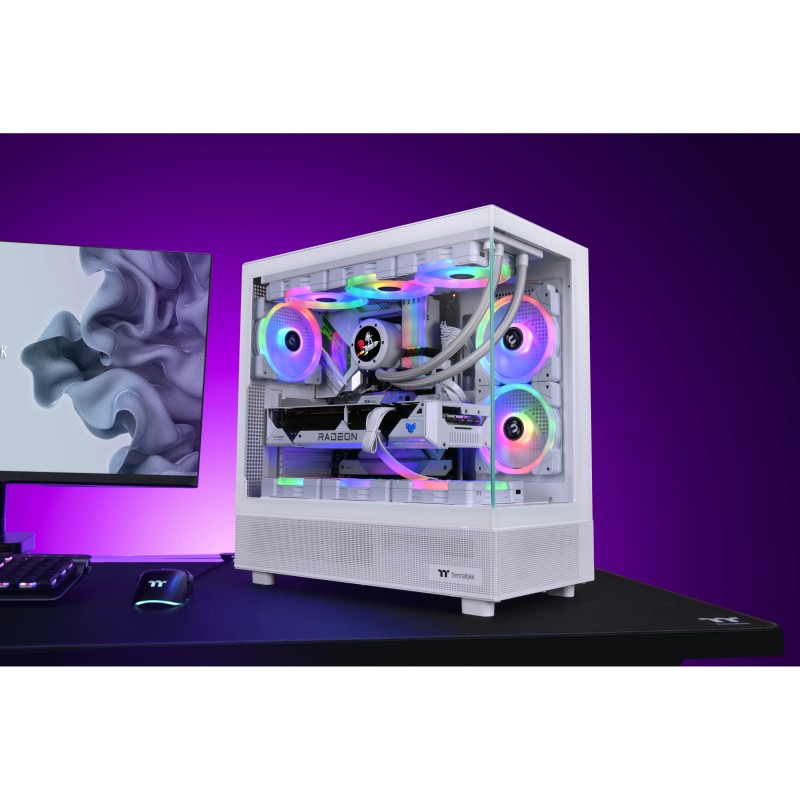 Buy Thermaltake View 51 TG ARGB Snow - Full Tower ATX White in Cyprus, Nicosia, Limassol, Larnaka, Pafos