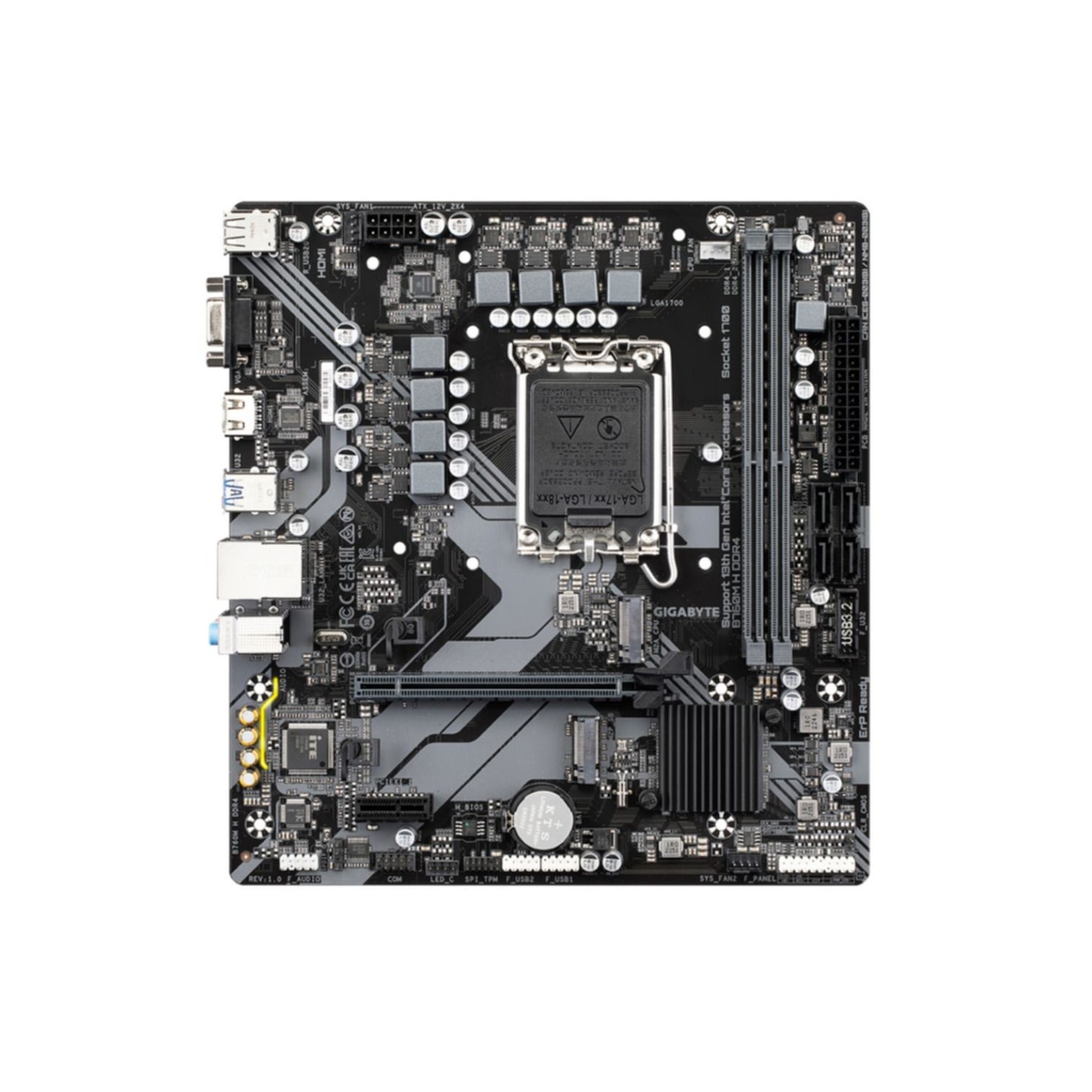 GIGABYTE B760M H DDR4 LGA1700 Micro-ATX Motherboard - Intel B760 64GB DDR4 PCIe 4.0 (Boxed) — Buy in Cyprus with Fast Delivery