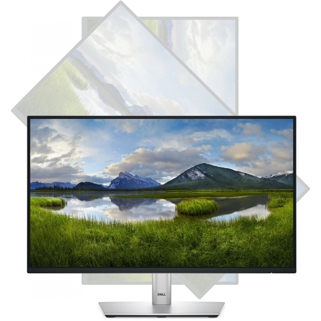 Dell P2225H 21.5-inch FHD IPS Monitor - 1920x1080 - Black/Silver - HDMI DP VGA USB-C - 5ms — Buy in Cyprus with Fast Delivery