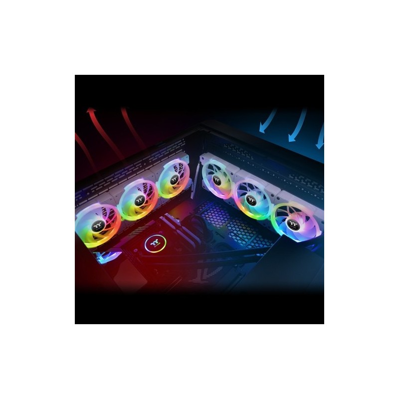 Buy Thermaltake SWAFAN EX12 RGB 120mm - EX12 - White TT Premium Edition, 3 Pack,... in Cyprus, Nicosia, Limassol, Larnaka, Pafos