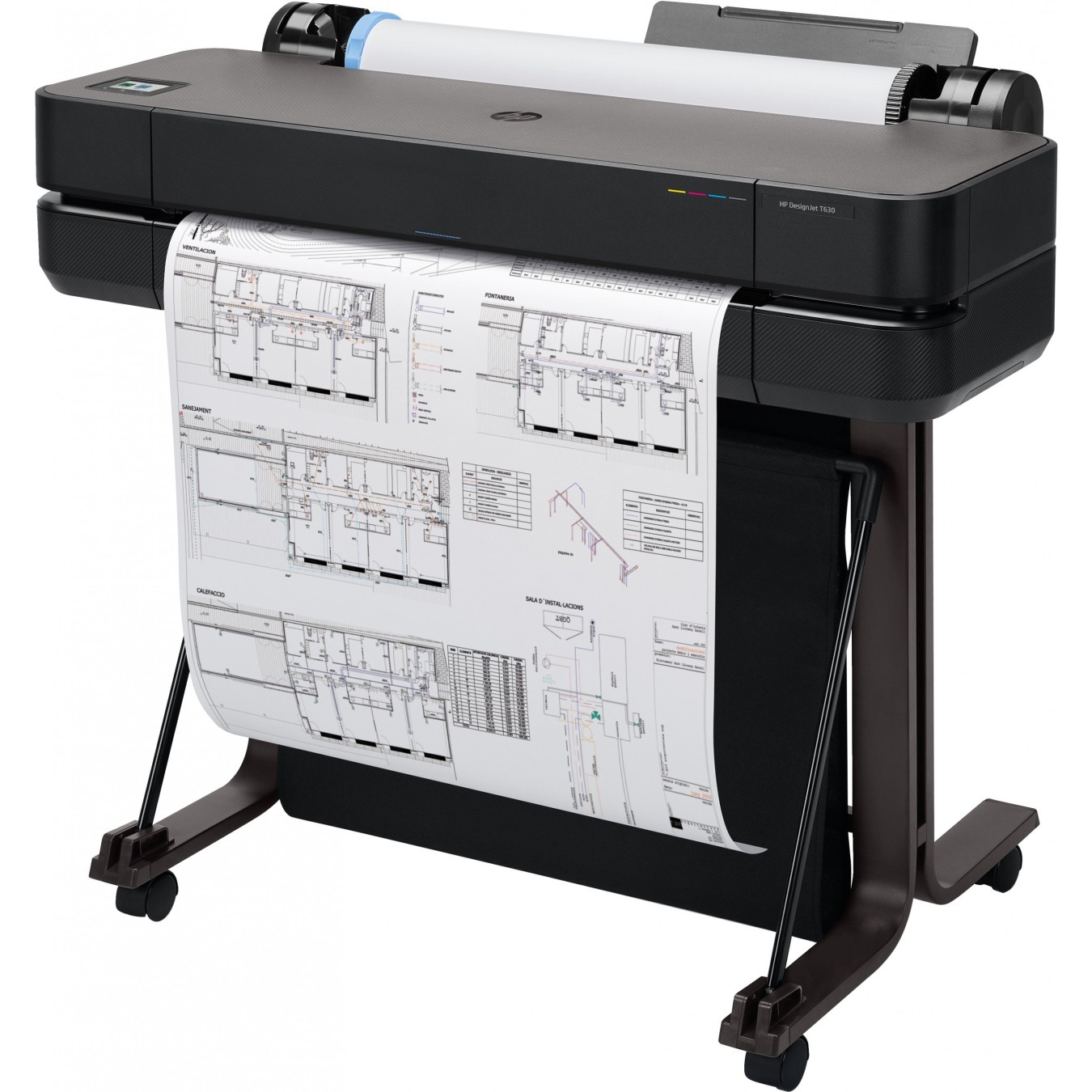 HP DesignJet T630 - T630 - Color Inkjet Large-Format Printer, 60.96 cm (24 in), A1 Roll, USB, LAN, Wi-Fi