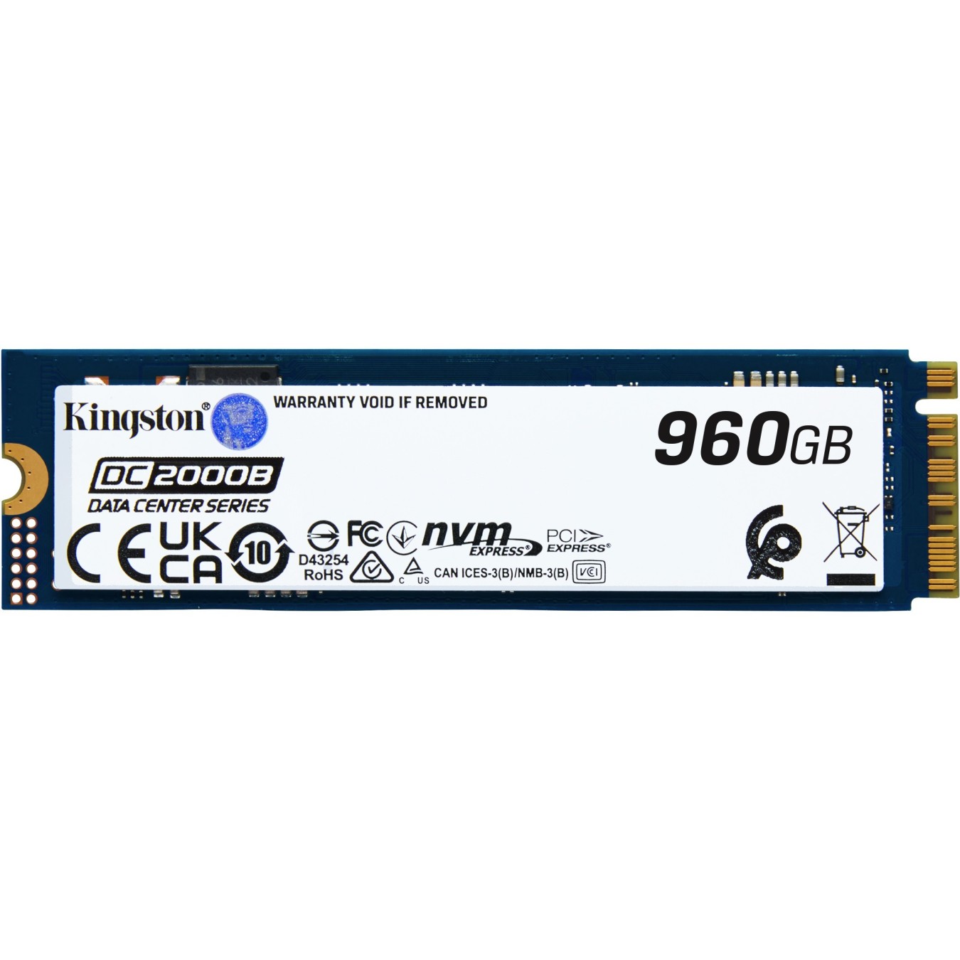 Kingston DC2000B M.2 NVMe PCIe 4.0 x4 SSD - DC2000B - 960GB — Buy in Cyprus with Fast Delivery