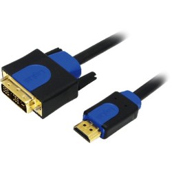 Logilink HDMI-DVI Cable 5m - Black, 18+1pin, HDMI 1.4 — Buy in Cyprus with Fast Delivery