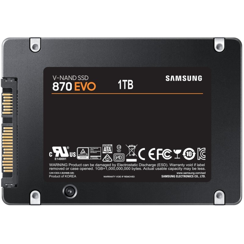 Buy Samsung 870 EVO - MZ-77E1T0B - 1TB SATA III 2.5" SSD in Cyprus, Nicosia, Limassol, Larnaka, Pafos