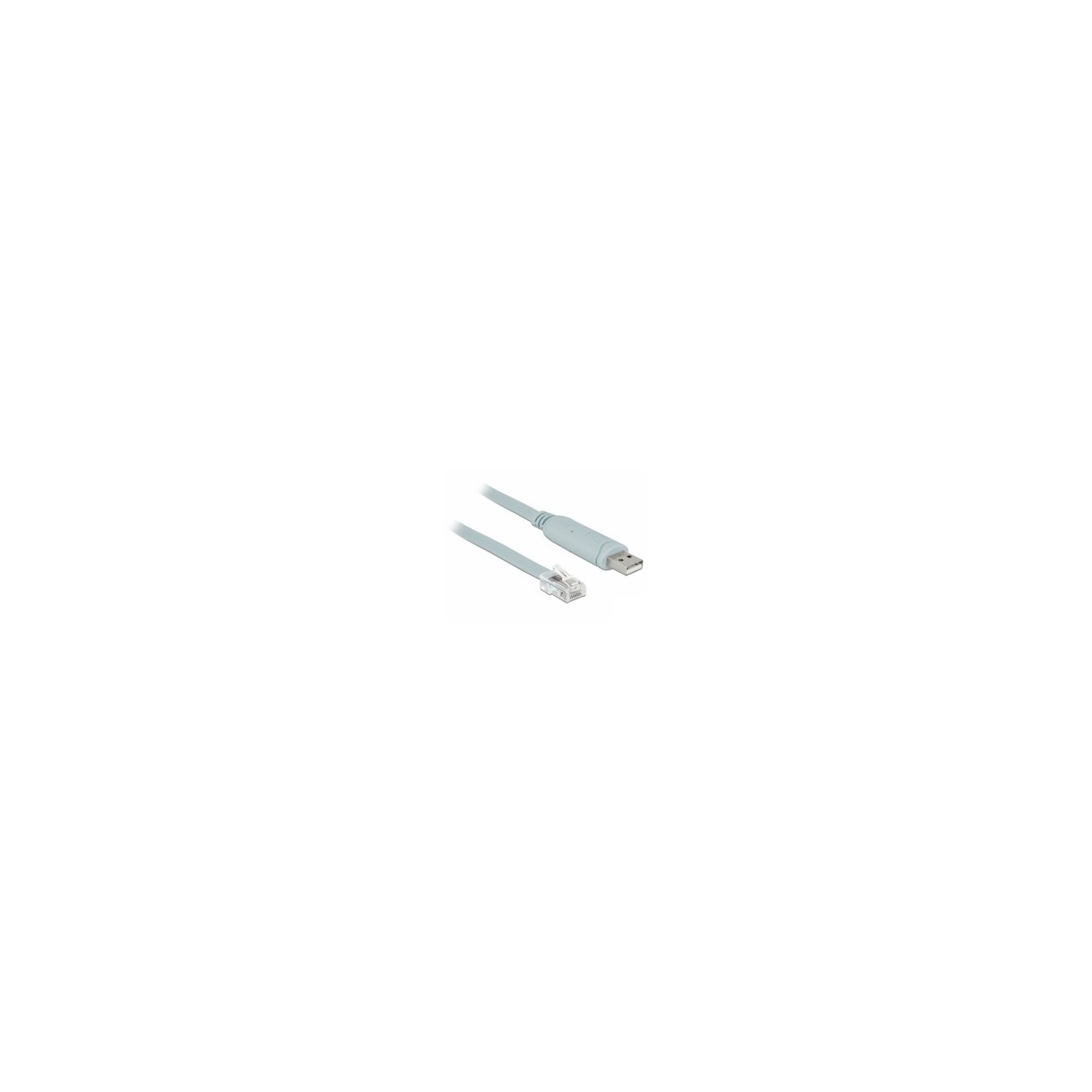 DELOCK USB 2.0 A to Serial RS232 RJ45 Adapter - 1.0 m - Gray — Buy in Cyprus with Fast Delivery