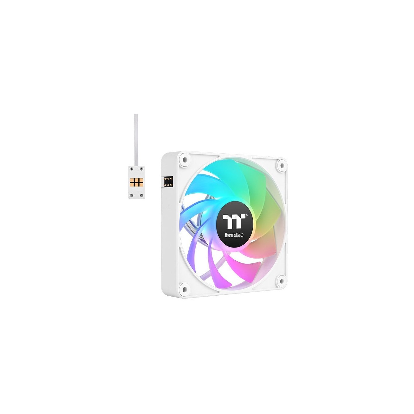 120mm Thermaltake CT120 EX Reverse ARGB Sync PC Cooling Fan - CT120 EX Reverse ARGB Sync - White, 3 Fan Pack