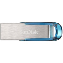 Buy STICK 128 GB SanDisk Ultra Flair - USB 3.2 Gen 1 - Blue & Silver in Cyprus, Nicosia, Limassol, Larnaka, Pafos