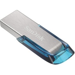 Buy STICK 128 GB SanDisk Ultra Flair - USB 3.2 Gen 1 - Blue & Silver in Cyprus, Nicosia, Limassol, Larnaka, Pafos
