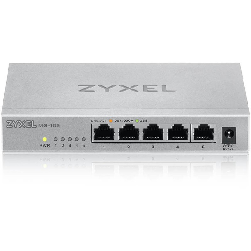 Buy 5P Zyxel MG-105 - MG-105 - 5-Port Ethernet Switch in Cyprus, Nicosia, Limassol, Larnaka, Pafos