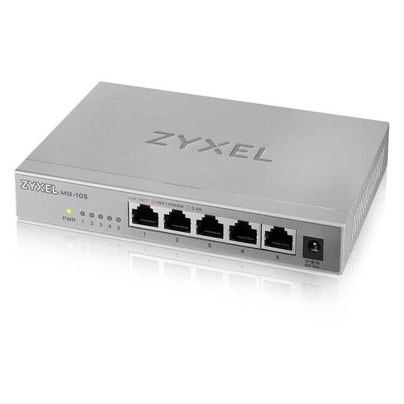 Buy 5P Zyxel MG-105 - MG-105 - 5-Port Ethernet Switch in Cyprus, Nicosia, Limassol, Larnaka, Pafos