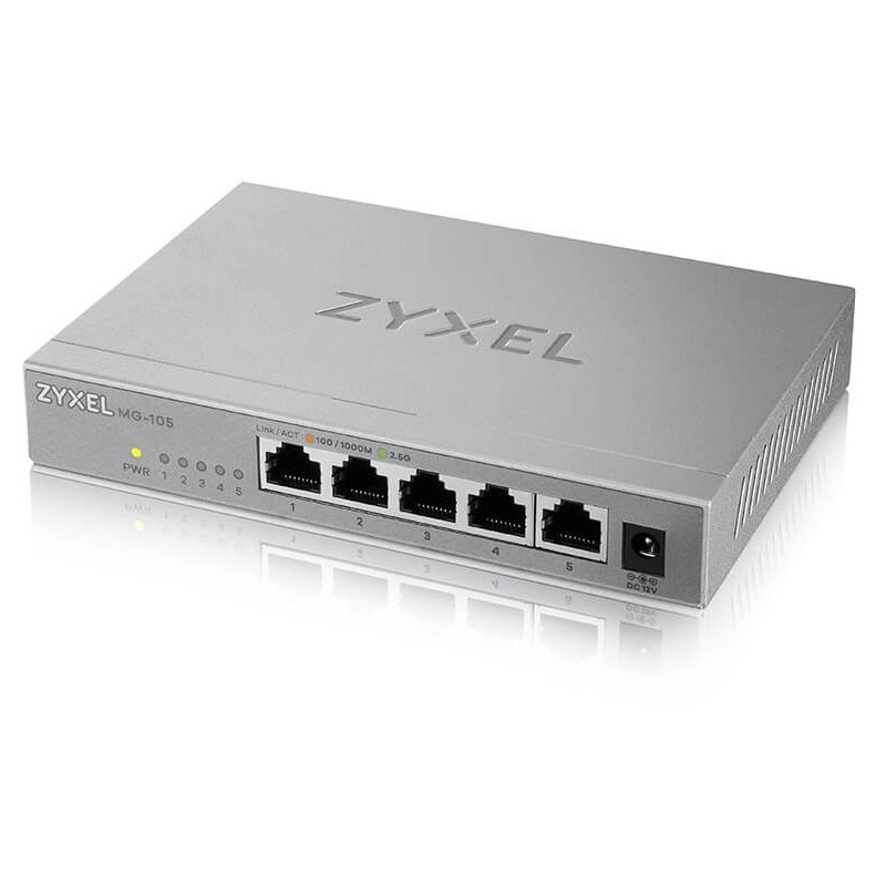 Buy 5P Zyxel MG-105 - MG-105 - 5-Port Ethernet Switch in Cyprus, Nicosia, Limassol, Larnaka, Pafos