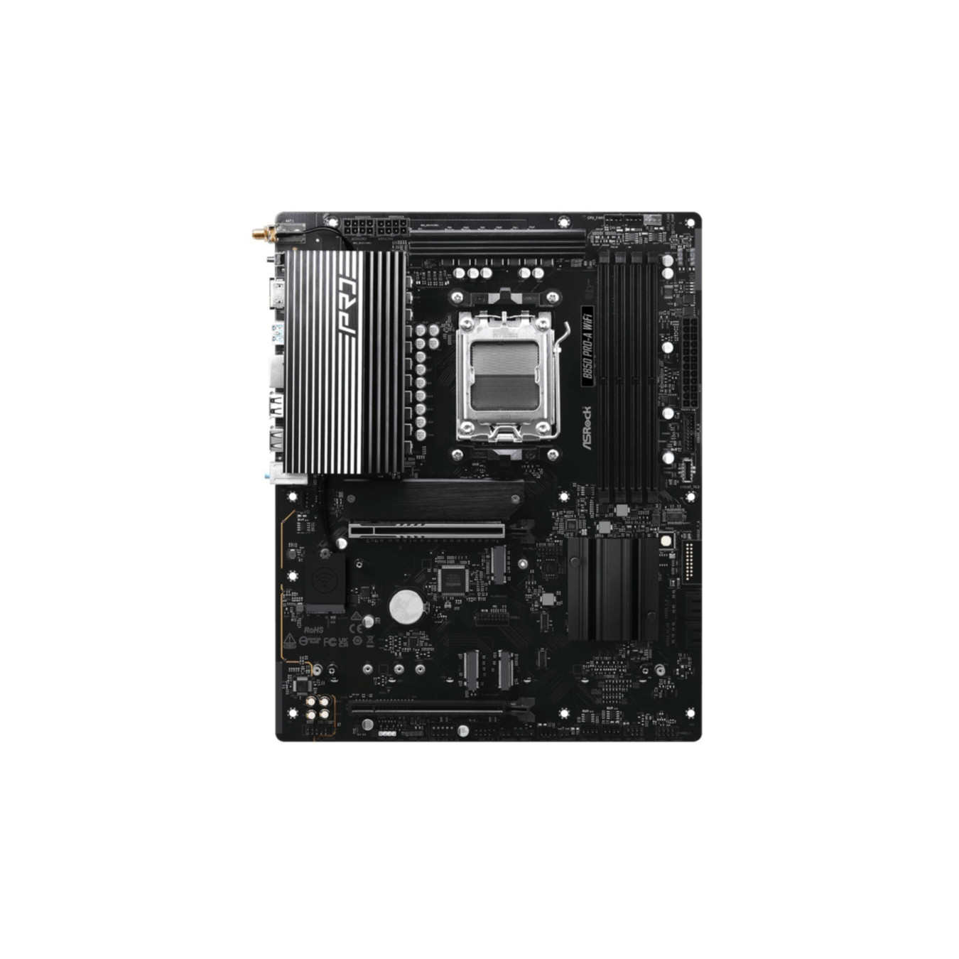ASRock B850 Pro-A WiFi (AM5) - ATX DDR5 Motherboard, 4x M.2, 256GB Max, Wi-Fi 6E, 2.5Gb LAN, HDMI 2.1 - Black