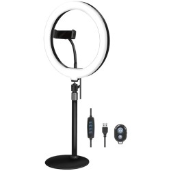 Logilink Smartphone Ring Light Tripod with Remote - Diameter 25 cm - USB-Powered — Buy in Cyprus with Fast Delivery