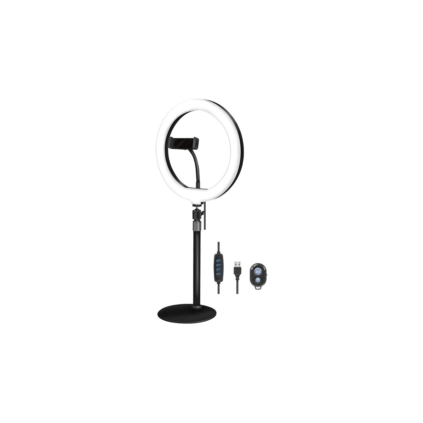 Logilink Smartphone Ring Light Tripod with Remote - Diameter 25 cm - USB-Powered — Buy in Cyprus with Fast Delivery