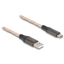 DELOCK USB 2.0 Cable Type-A to USB Type-C with RGB Lighting — Buy in Cyprus with Fast Delivery