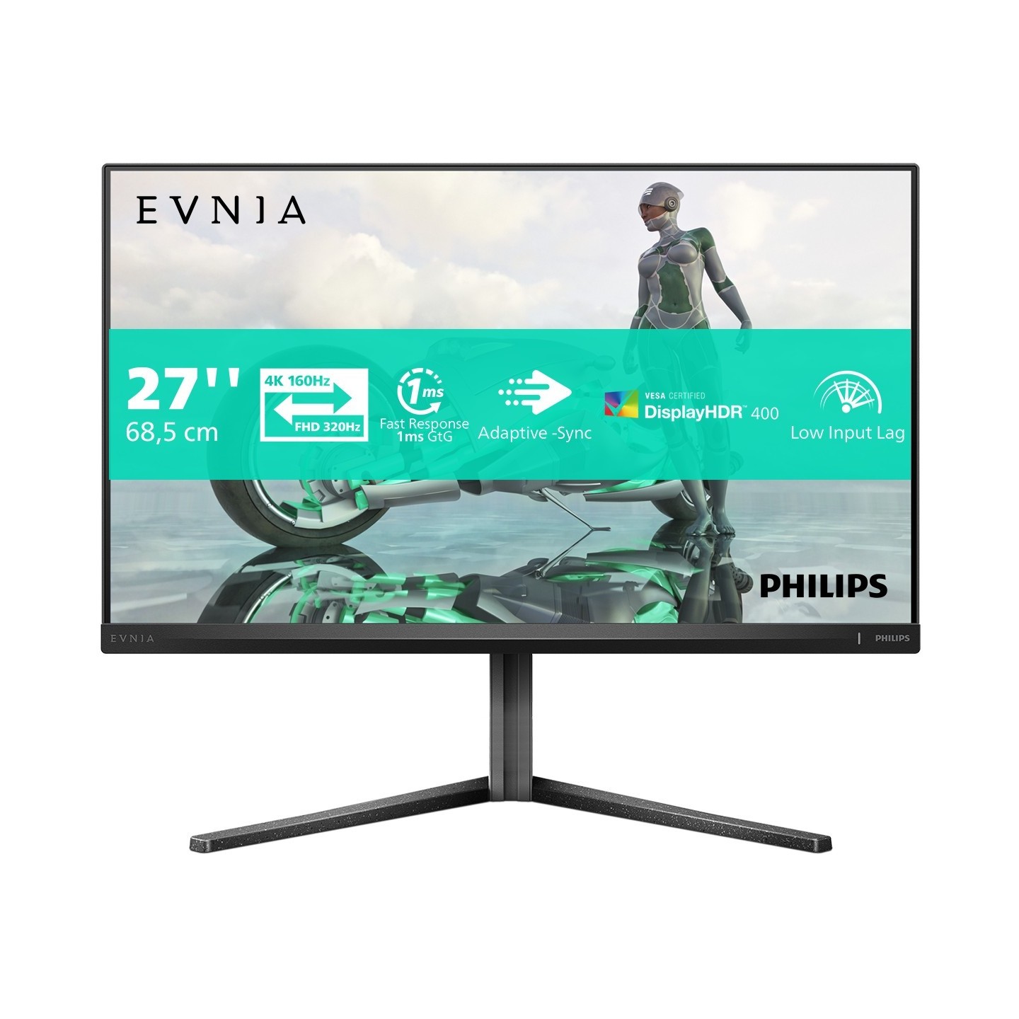 Philips Evnia 27M2N3800A 27" 4K 160Hz Fast IPS Gaming Monitor (Boxed) — Buy in Cyprus with Fast Delivery
