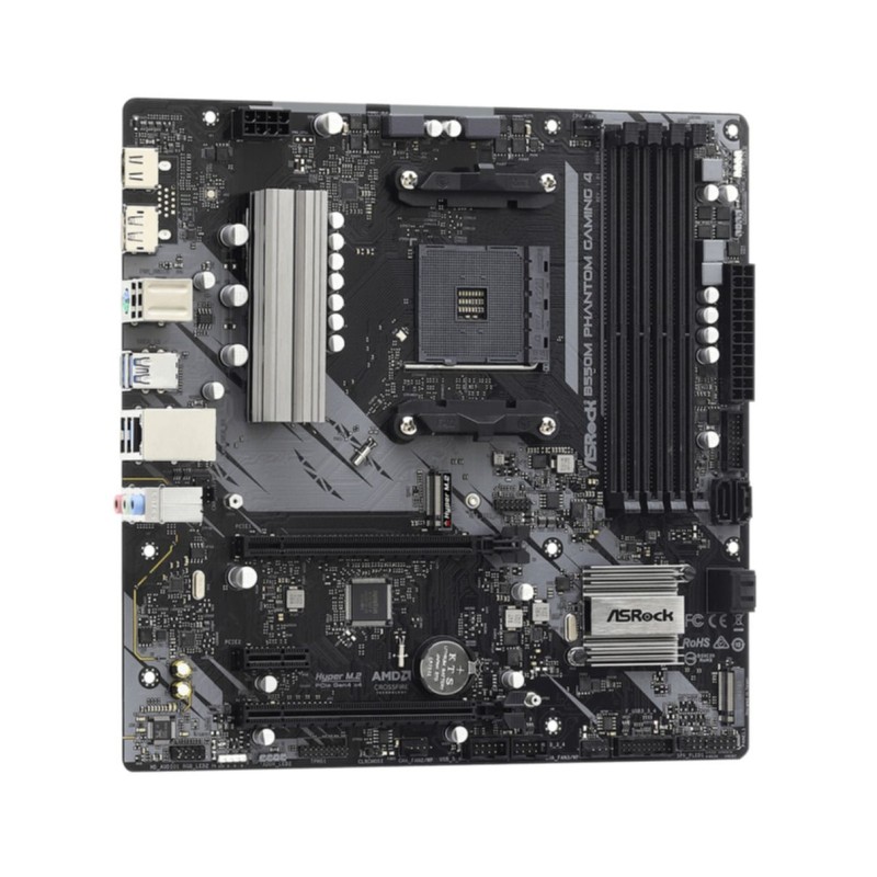 Buy ASRock B550M Phantom Gaming 4 - AM4 Micro-ATX Gaming Motherboard - B550, 128... in Cyprus, Nicosia, Limassol, Larnaka, Pafos