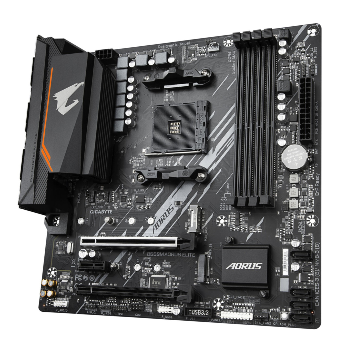 GIGABYTE AORUS ELITE AX GA-B550M - Micro-ATX AM4 Motherboard, B550, DDR4 up to 128GB — Buy in Cyprus with Fast Delivery