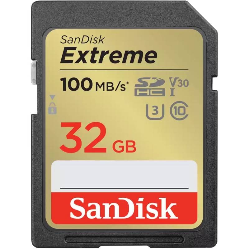 Buy SanDisk Extreme SDHC Card - 32GB - 100 MB/s in Cyprus, Nicosia, Limassol, Larnaka, Pafos
