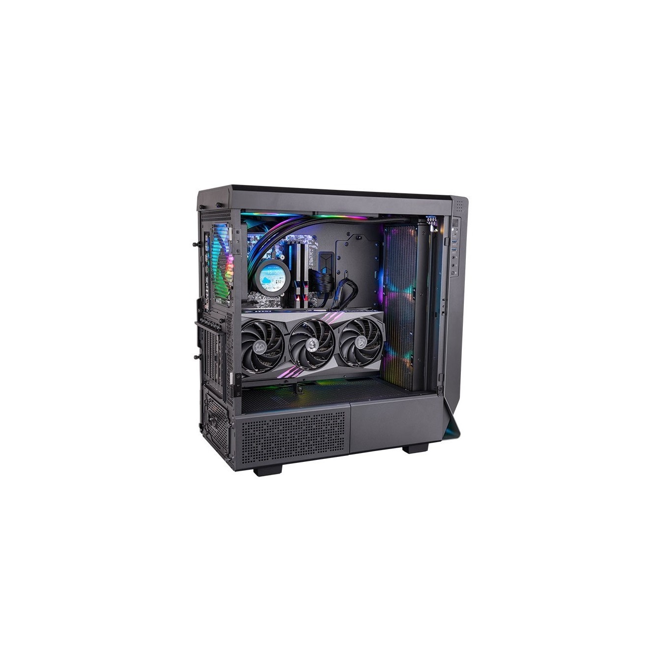 K Cooler Water Cooling Thermaltake Toughliquid Ultra 420 RGB CPU Liquid AIO Watercooling - 420mm radiator, PWM fans, RGB