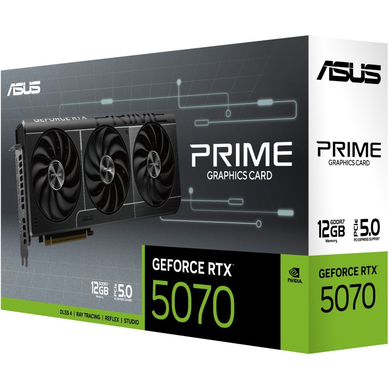 Buy RTX 5070 12GB ASUS Prime - RTX 5070 - Triple-Fan GDDR7 Graphics Card in Cyprus, Nicosia, Limassol, Larnaka, Pafos