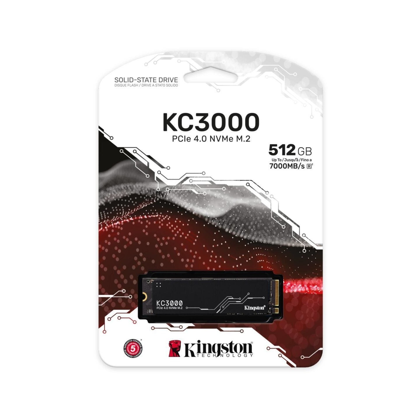 Kingston KC3000 512GB M.2 NVMe SSD - PCIe 4.0 x4 7000 MB/s - SKC3000S/512G (Boxed) — Buy in Cyprus with Fast Delivery