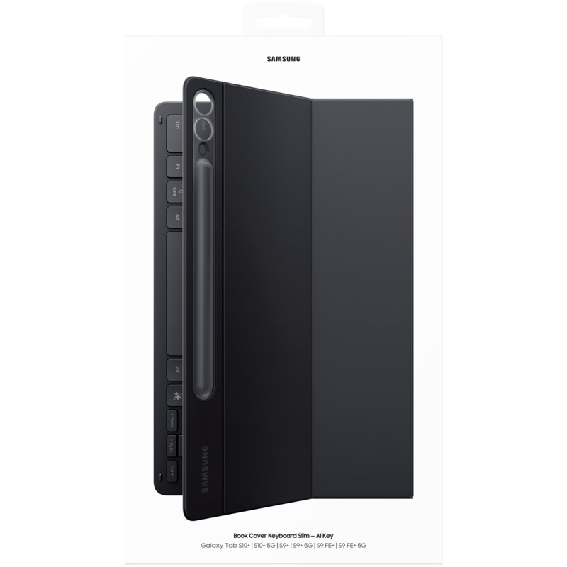 Buy Samsung Book Cover Keyboard Slim for Tab S10+ S9+ - Black in Cyprus, Nicosia, Limassol, Larnaka, Pafos