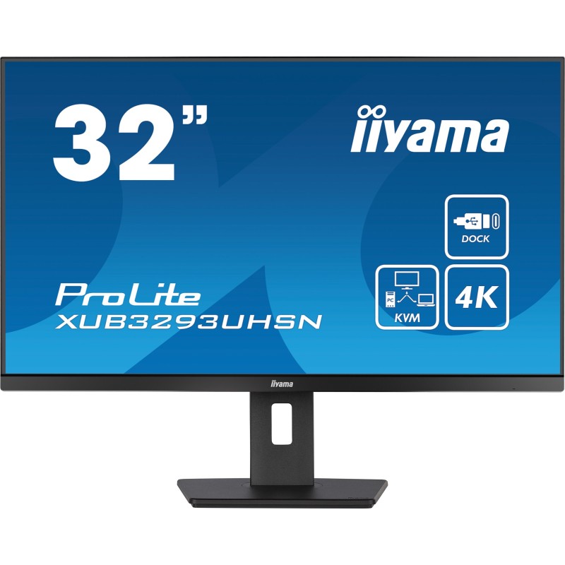 Buy iiyama LCD Business Monitor XUB3293UHSN-B5 - 32'' 4K IPS HDMI DP USB-C Black in Cyprus, Nicosia, Limassol, Larnaka, Pafos