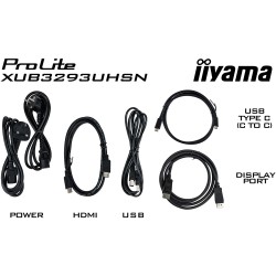 Buy iiyama LCD Business Monitor XUB3293UHSN-B5 - 32'' 4K IPS HDMI DP USB-C Black in Cyprus, Nicosia, Limassol, Larnaka, Pafos